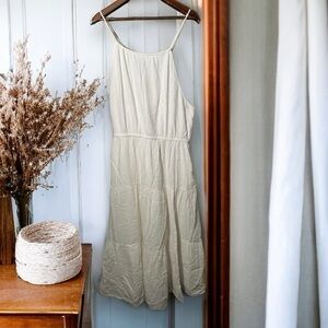 NWT GAP GAUZY WHITE FLOWY SUMMER DRESS MIDI  XL